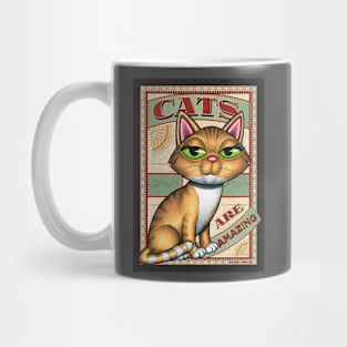 Cute Yellow Tabby, Cats are Amazing Mug